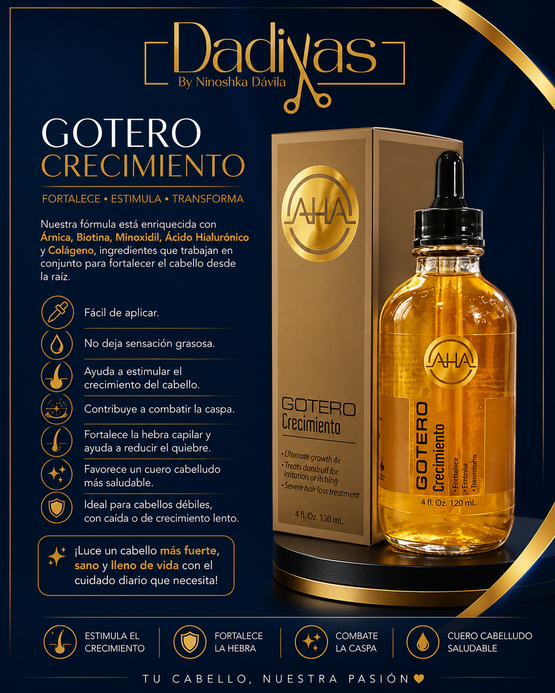 Gotero de crecimiento.