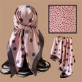 PAÑOLETA POLKA DOT PINK AND BROWN