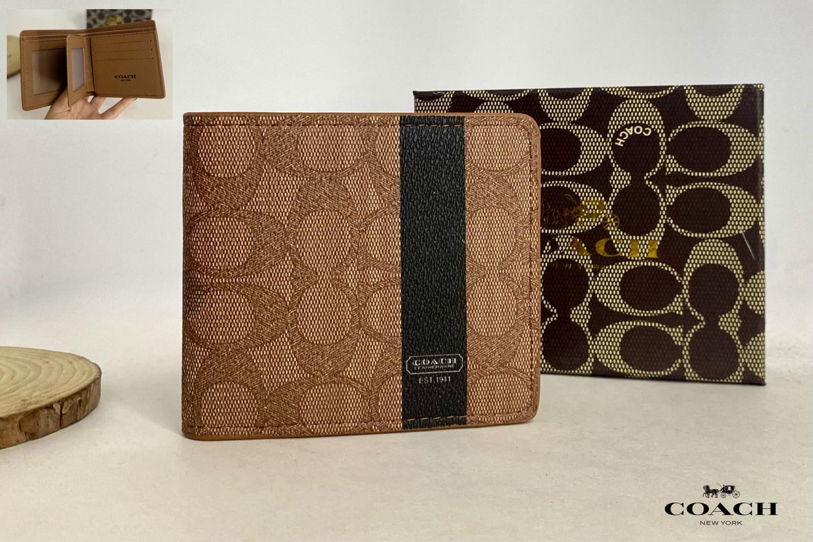 Wallet crema y negra