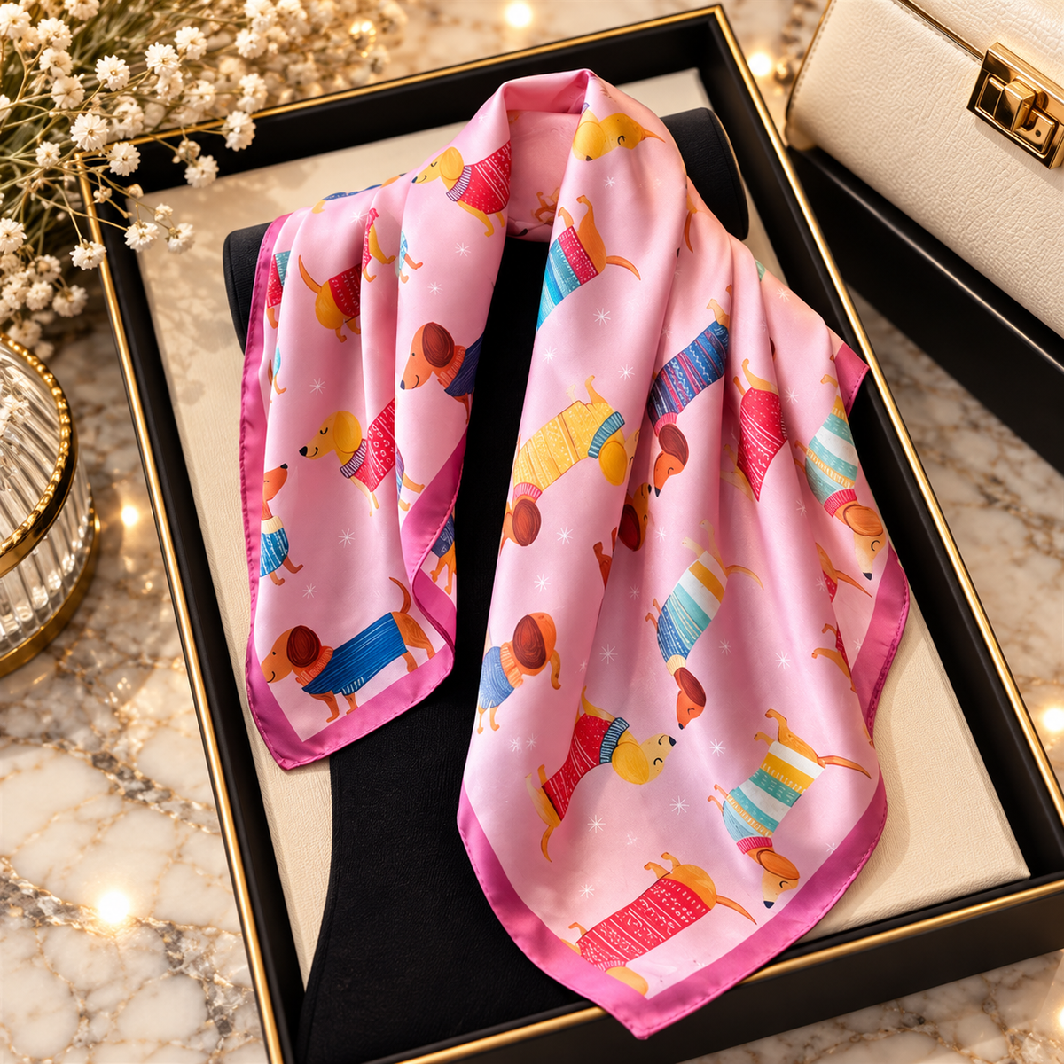 Pañoleta Pink Dachshund